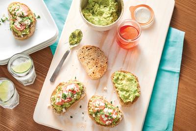 Avocado Toast with Feta, Pickled Radishes and Fresh Herb