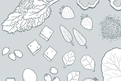 Kale and Mushroom Gratin