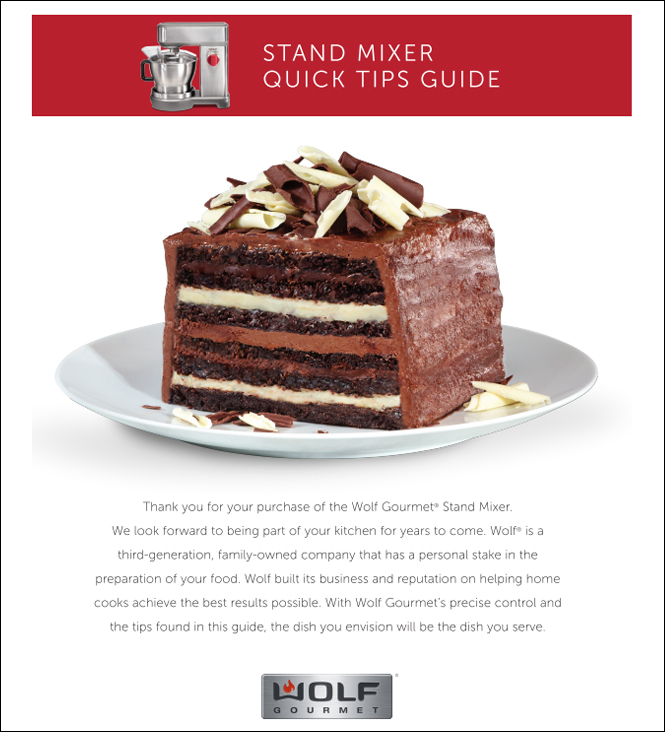 Stand Mixer Quick Start Guide