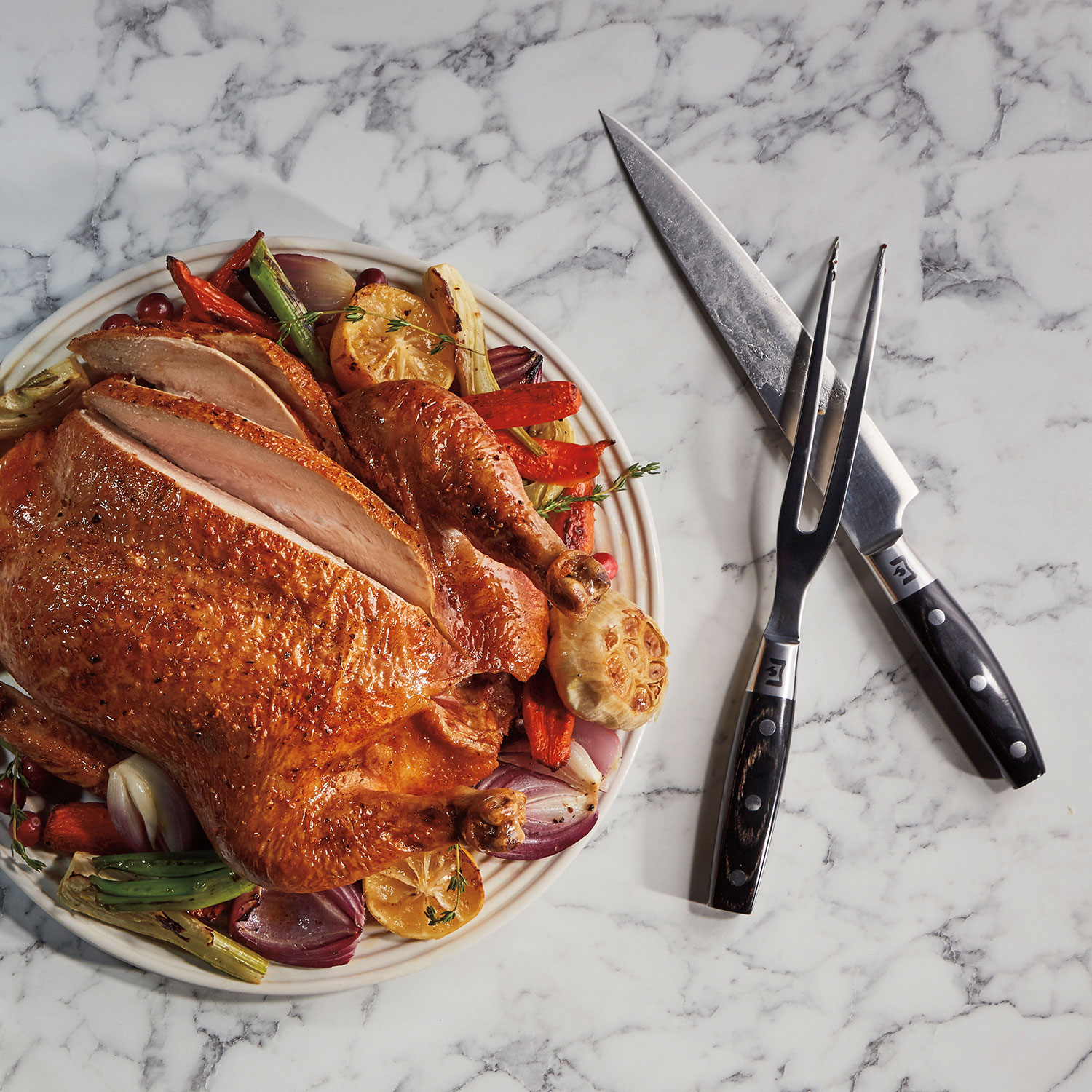 Wolf Gourmet Carving Knife and Fork Set