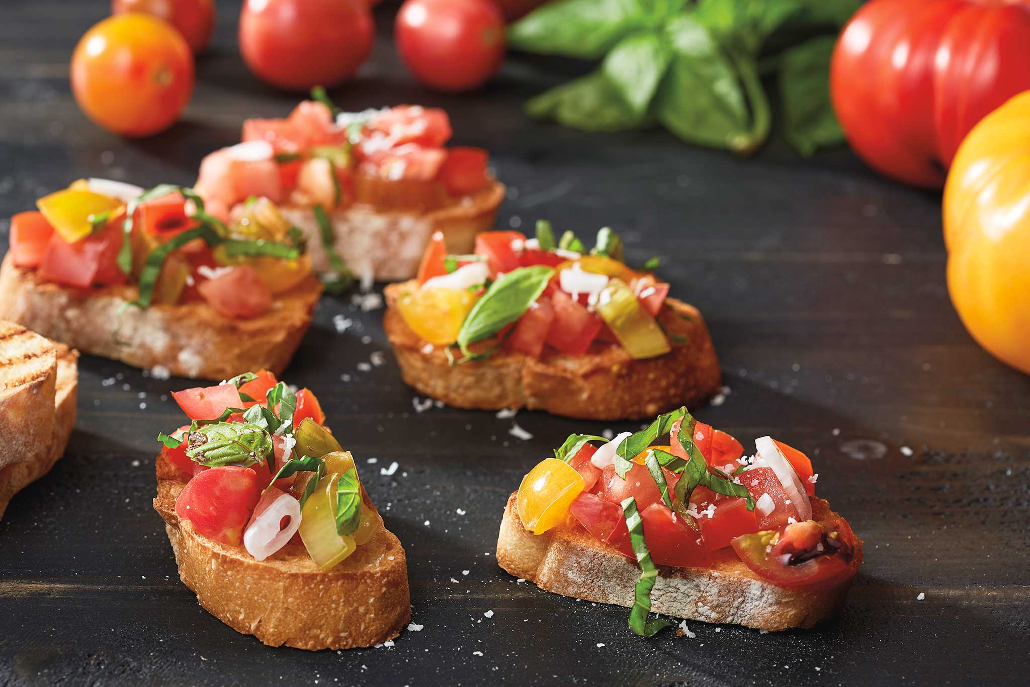 Fresh Tomato Bruschetta with Balsamic Syrup